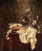 Ham and Silverware Willem Claesz. Heda